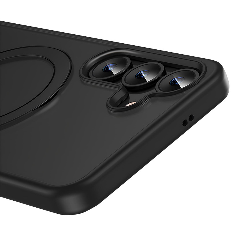 Фото TPU+PC чохол Magnetic Safe Colorful HQ Ring на Samsung Galaxy S24+ (Black) в маназині vchehle.ua