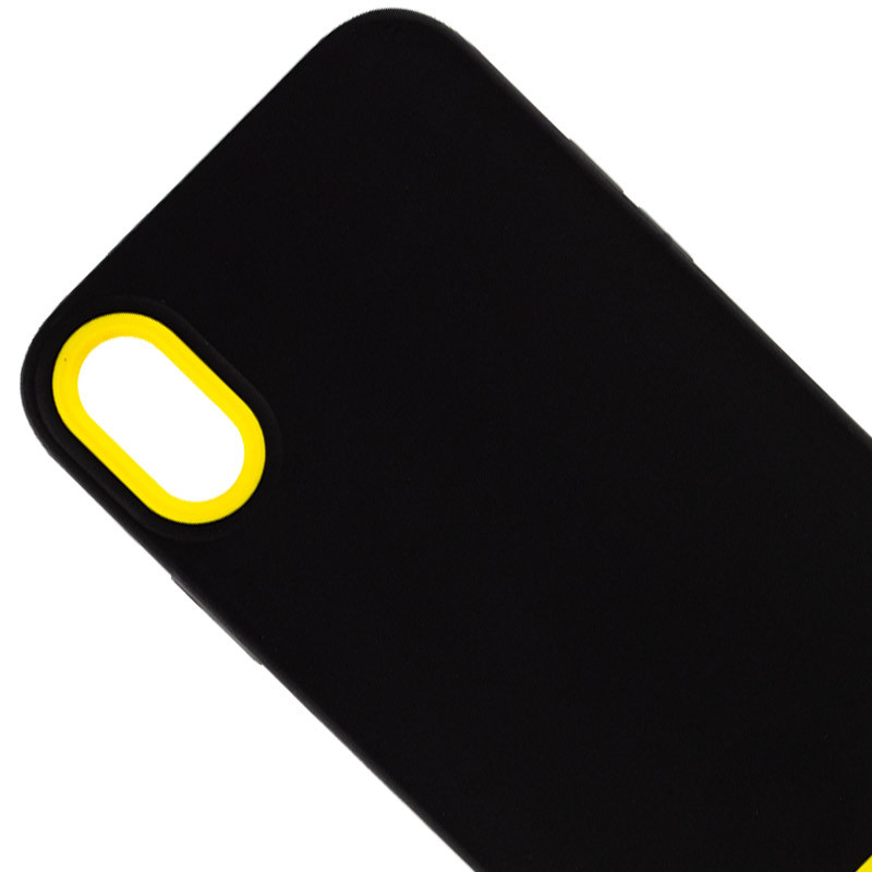 Фото Чехол TPU+PC Bichromatic для Apple iPhone XR (6.1") (Black / Yellow) на vchehle.ua