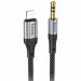 Аудио кабель Aux Hoco UPA26 Fresh Lightning to 3.5mm (1m) (Black)