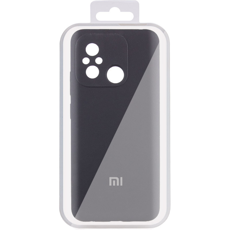 Фото Чехол Silicone Cover Lakshmi Full Camera (AA) with logo для Xiaomi Redmi 12C / Poco C55 (Черный / Black) на vchehle.ua