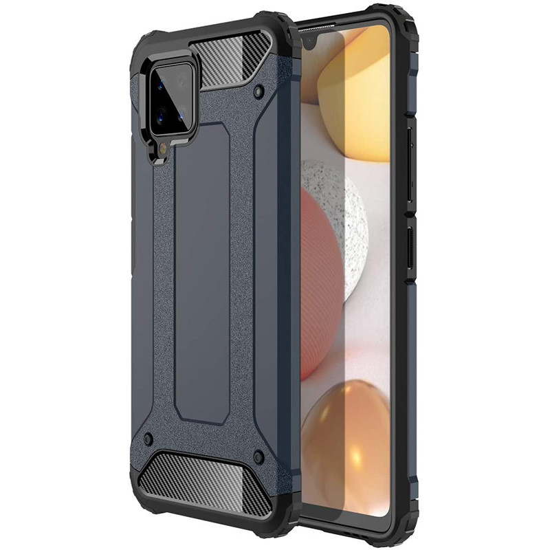 

Броньований протиударний TPU+PC чохол Immortal на Samsung Galaxy A12 (Сірий / Metal slate) 1111201