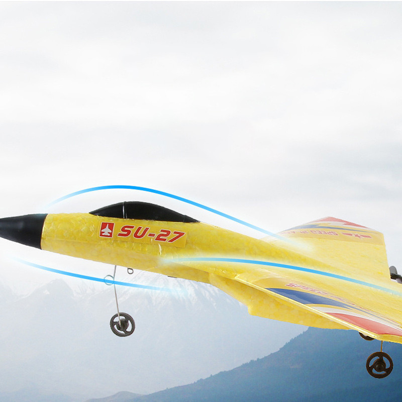 Фото Самолет на радиоуправлении SCHE HW28 SU27 Foam (Yellow) в магазине vchehle.ua