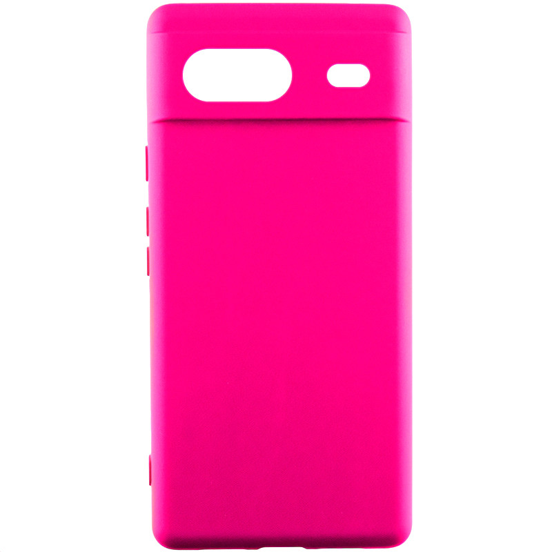 Чехол Silicone Cover Lakshmi Full Camera (AAA) для Google Pixel 8a (Розовый / Barbie pink)