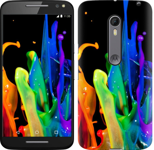 

Чехол брызги краски для Motorola Moto X Style 381509