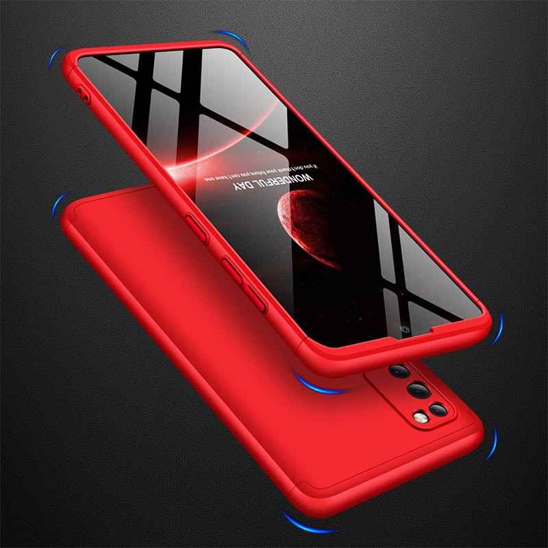 Заказать Пластиковая накладка GKK LikGus 360 градусов (opp) для Samsung Galaxy A02s (Красный) на vchehle.ua