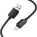 Фото Дата кабель Hoco X113 Beneficio USB to Lightning (1m) (Black) в маназині vchehle.ua