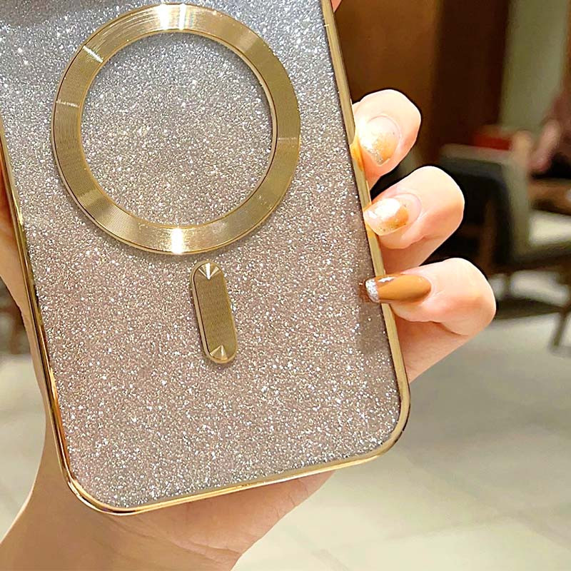 Фото TPU чехол Delight case with Magnetic Safe с защитными линзами на камеру для Apple iPhone 16 (6.1") (Золотой / Gold) в магазине vchehle.ua