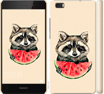 

Чехол Енотик с арбузом для Huawei Ascend P8 Lite 799932