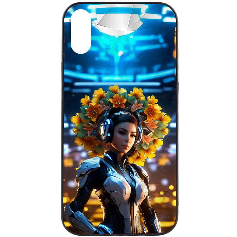 TPU+PC чехол Prisma Ladies для Apple iPhone XR (6.1") (Cyberpunk)