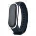 Ремінець Slim line на Xiaomi Mi Band 5 / 6 (Чорний / Білий)