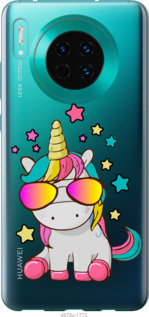 Чехол Единорог в очках для Huawei Mate 30