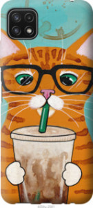 Чехол Зеленоглазый кот в очках для Samsung Galaxy A22 5G A226B