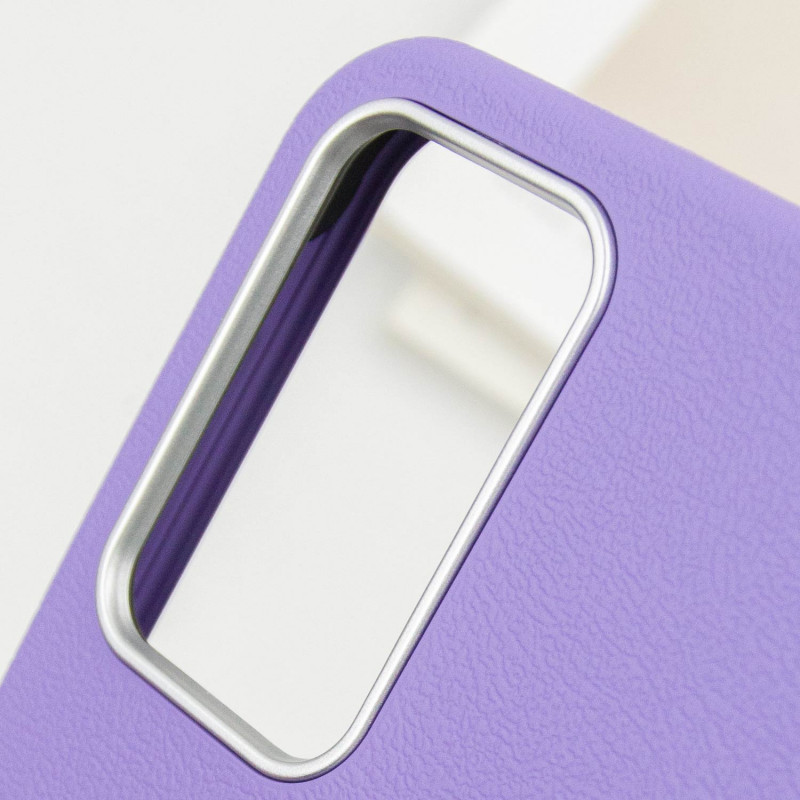 Купить Кожаный чехол Leather Case Metal Buttons для Samsung Galaxy A35 (Light Purple) на vchehle.ua