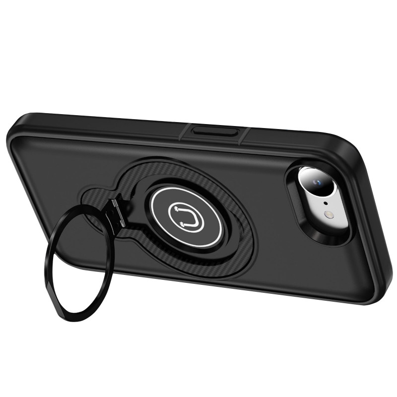 Фото TPU+Textured PC Magnet для Apple iPhone 16e (6.1") (Black) на vchehle.ua