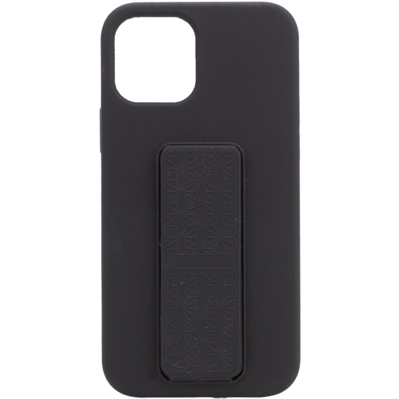 Чохол Silicone Case Hand Holder на Apple iPhone 12 Pro Max (6.7") (Чорний / Black)