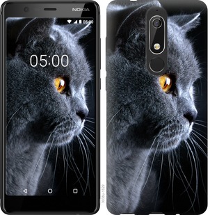 

Чехол Красивый кот для Nokia 5.1 667262