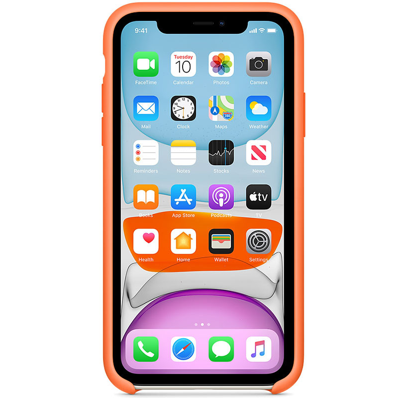 Фото Чохол Silicone case (AAA) на Apple iPhone 11 Pro Max (6.5") (Помаранчевий / Vitamin C) в маназині vchehle.ua