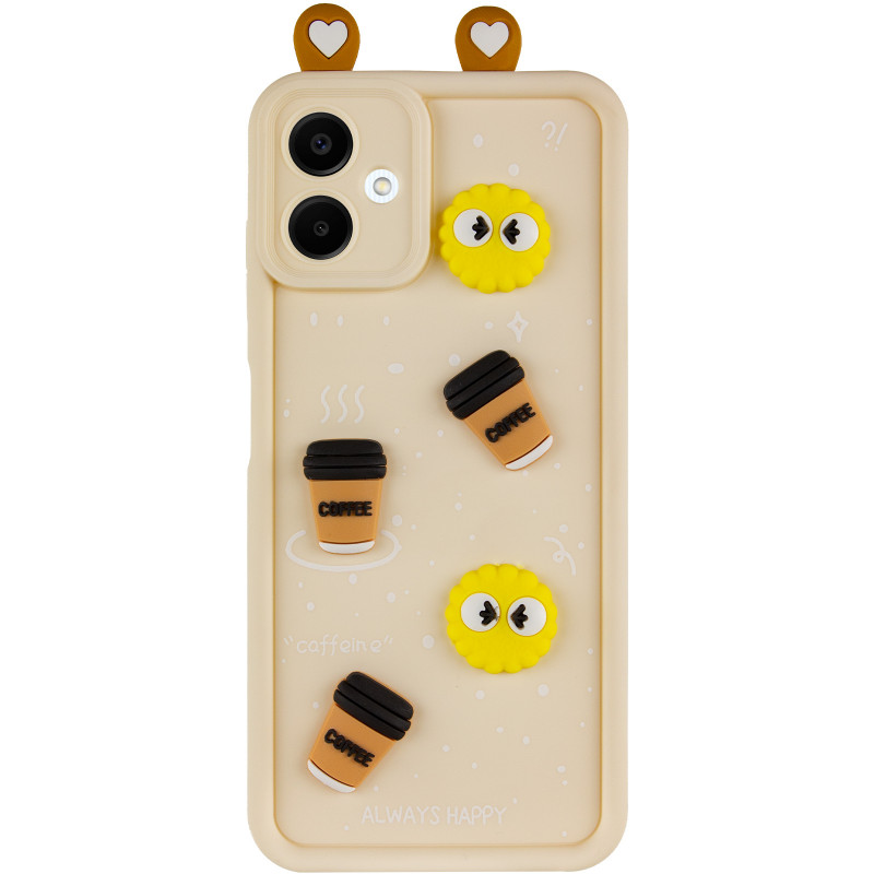Фото Чехол TPU Toys Case with Ears для Samsung Galaxy A06 (Sand) на vchehle.ua