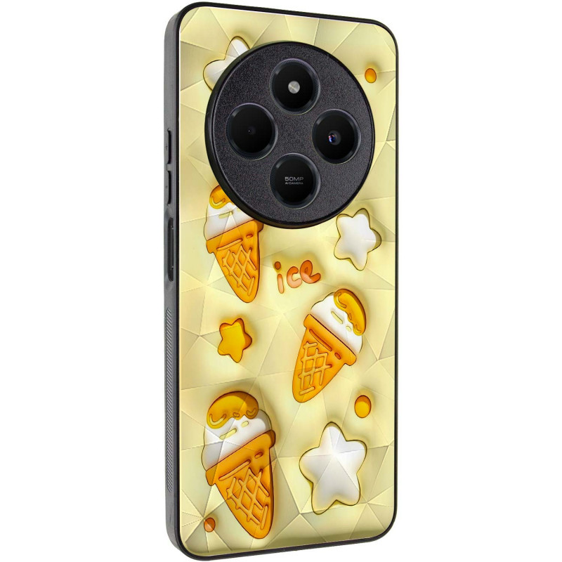 TPU+PC чохол Prisma Fluffie на Xiaomi Redmi 14C / Poco C75 (Ice)
