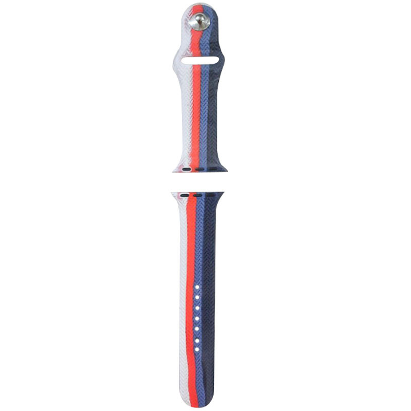 

Силиконовый ремешок Braided для Apple watch 38mm / 40mm (Білий / Синій) 1228264