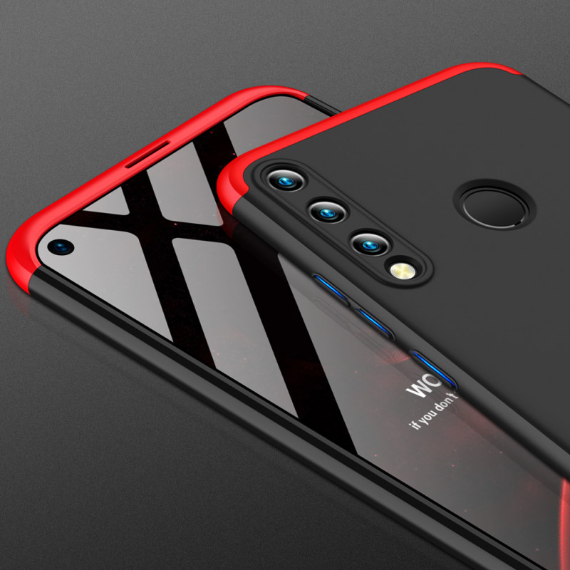 

Пластикова накладка GKK LikGus 360 градусів (орр) для Huawei P40 Lite E (Чорний / Червоний) 1069135