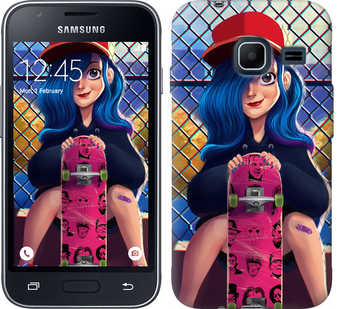 

Чехол Прикольная девочка со скейтбордом для Samsung Galaxy J1 Mini J105H 618139