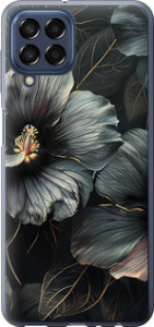 Чехол Черные цветы для Samsung Galaxy M33 M336B