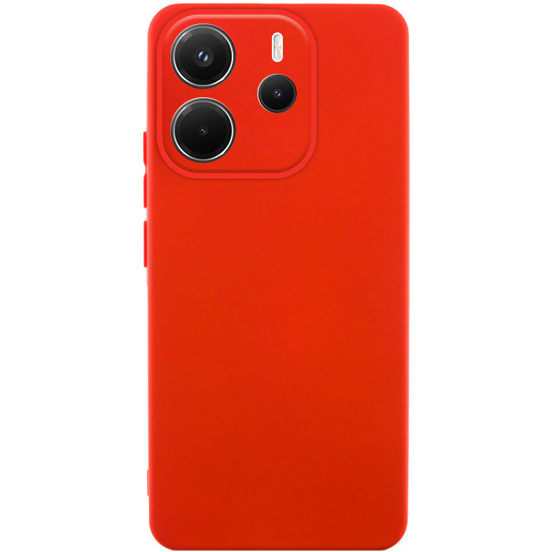 Чохол Silicone Cover Lakshmi Full Camera (AAA) на Xiaomi Redmi Note 14 4G (Europe version) (Червоний / Red)