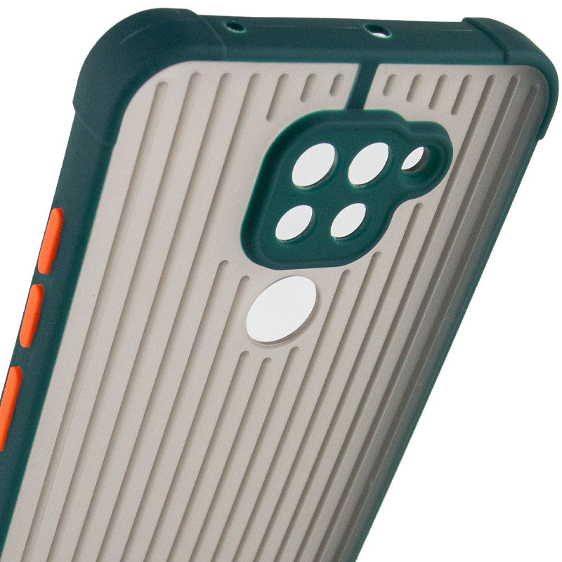 

TPU+PC чохол Bracket для Xiaomi Redmi Note 9 (Зелений) 1210266