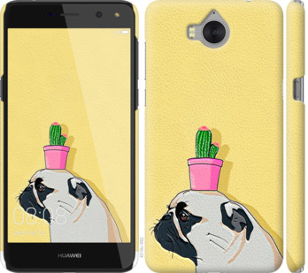 

Чохол Мопс з кактусом на Huawei Y5 2017 795831