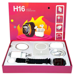 Подарунковий набір Smart Watch H16 Ultra Megabox набір 5in1