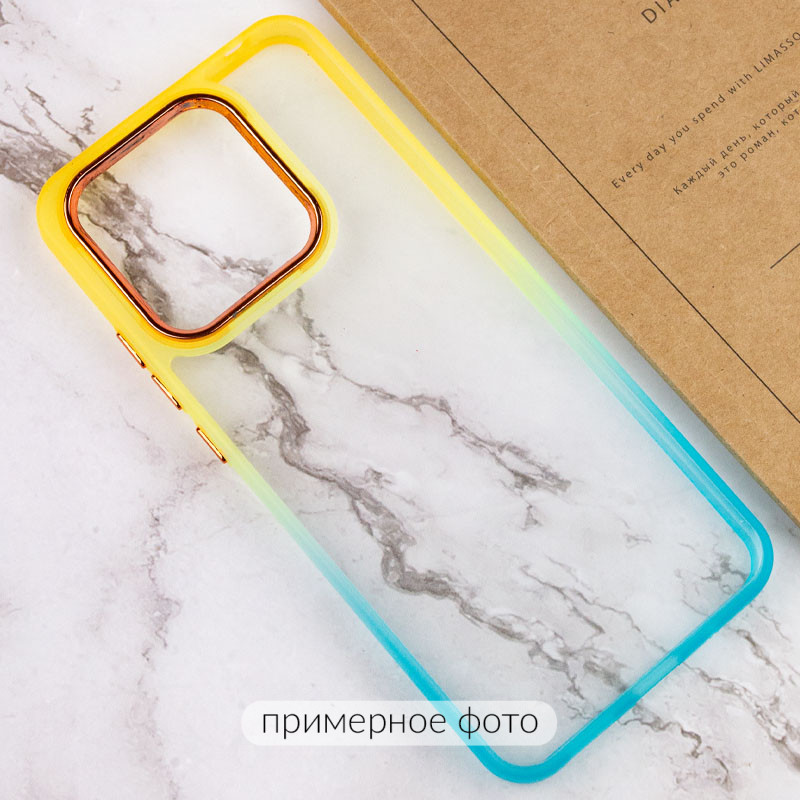 Фото Чехол TPU+PC Fresh sip series для Xiaomi Redmi 13C / Poco C65 (Бирюзовый / Оранжевый) в магазине vchehle.ua