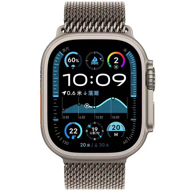 Фото Ремешок Milanese Loop New Design для Apple Watch 42(ser.1-3)/44/45/46/49mm (Titanium) на vchehle.ua