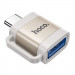Фото Переходник Hoco UA31C OTG Type-C male to USB female (Gray) на vchehle.ua