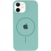 Фото Чехол Silicone Case Full Protective (AA) with Magnetic Safe для Apple iPhone 11 (6.1") (Бирюзовый / Light Turquoise) на vchehle.ua