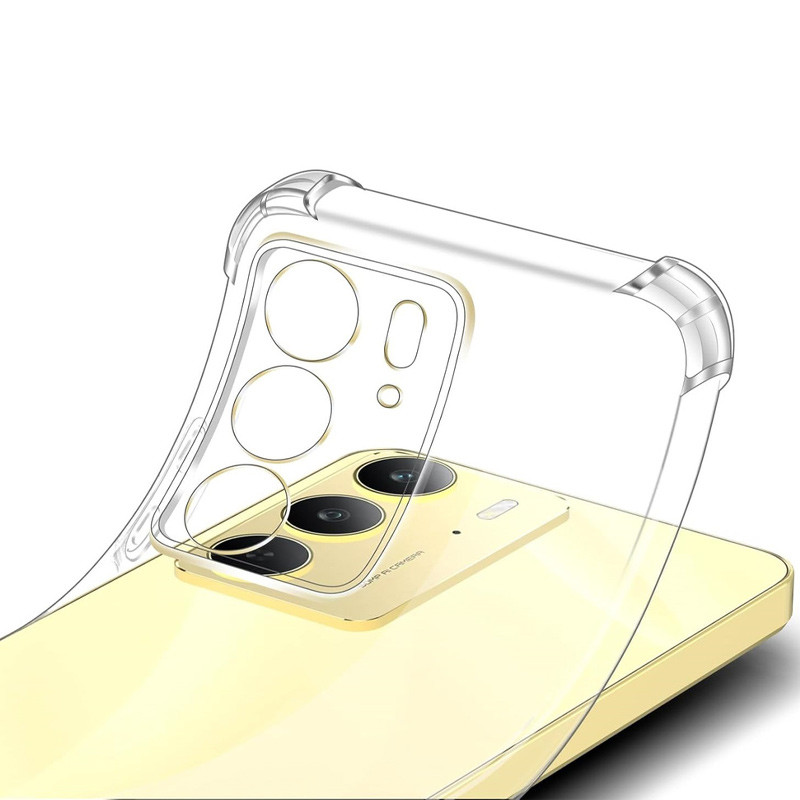 Фото TPU чехол GETMAN Ease logo усиленные углы Full Camera для Realme C75 / C75x (Бесцветный (прозрачный)) на vchehle.ua