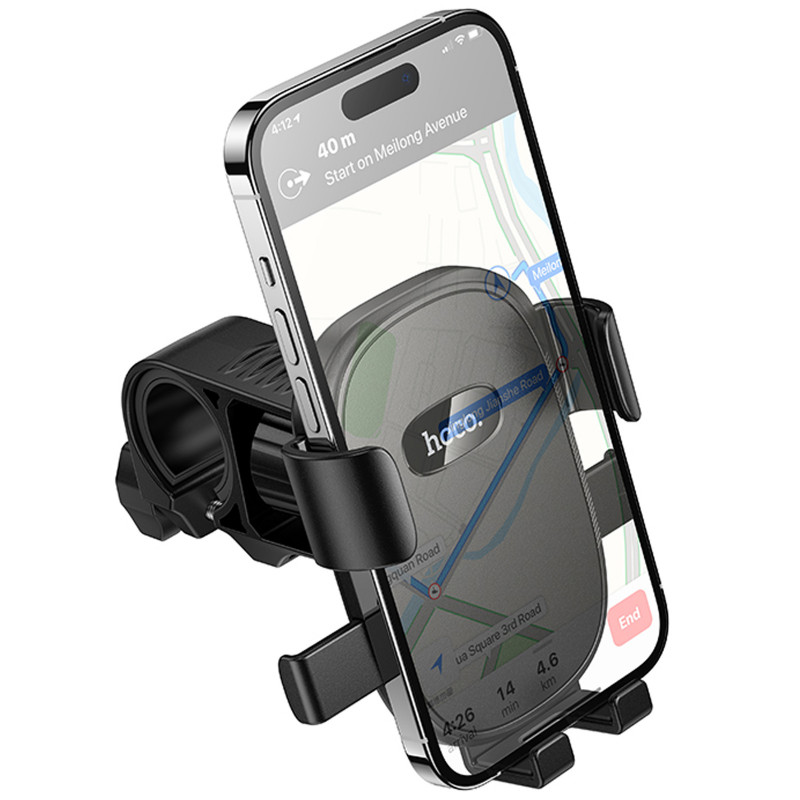 Фото Вело- Мото- держатель Hoco H85 Knight universal holder (Black) в магазине vchehle.ua