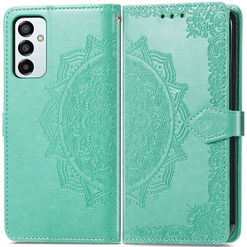 Фото Кожаный чехол-книжка Art Case с визитницей для Samsung Galaxy A24 4G (Бирюзовый) на vchehle.ua