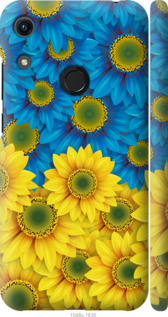 Чехол Жёлто-голубые цветы для Huawei Y6s