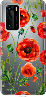 

Чехол Нарисованные маки для Huawei P40 945488