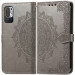 Фото Кожаный чехол-книжка Art Case с визитницей для Xiaomi Redmi Note 10 5G / Poco M3 Pro (Серый) на vchehle.ua