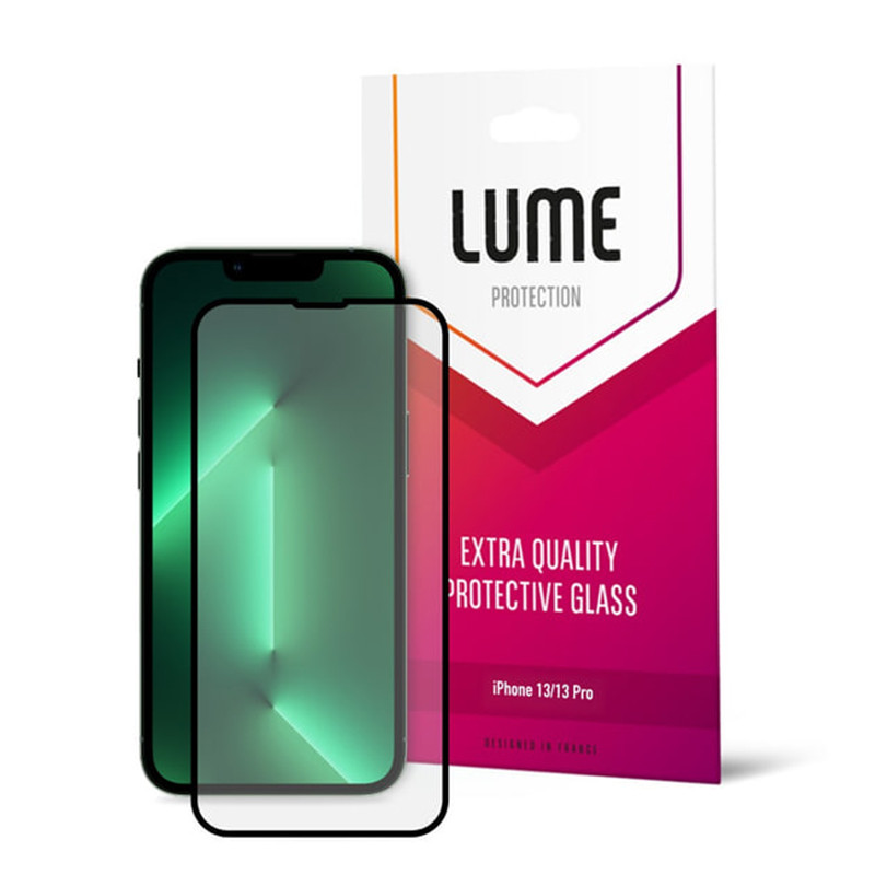 Фото Захисне 3D скло LUME Protection для Apple iPhone 13 Pro/13/14 (6.1") (Чорний) в маназині vchehle.ua