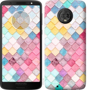 

Чехол Красочная черепица для Motorola Moto G6 763495