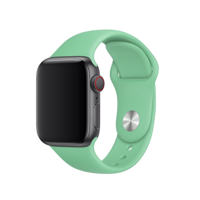 Силіконовий ремінець на Apple watch 42mm/44mm/45mm/49mm (Зелений / Spearmint)