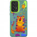 TPU+PC чохол TakiTaki Graffiti magic glow на Samsung Galaxy A53 5G (Shocked tiger / Green)