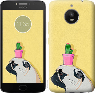 

Чехол Мопс с кактусом для Motorola Moto E4 Plus 795870