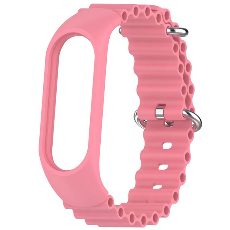 Фото Ремешок Ocean Band для Xiaomi Mi Band 3/4/5/6/7 (Розовый / Pink) на vchehle.ua