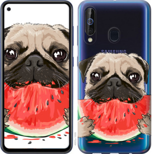 

Чехол Мопс и арбуз для Samsung Galaxy A60 2019 A606F 843424