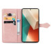Шкіряний чохол-книжка Art Case з візитницею на Xiaomi Redmi Note 14 Pro 4G (Рожевий) в магазині vchehle.ua