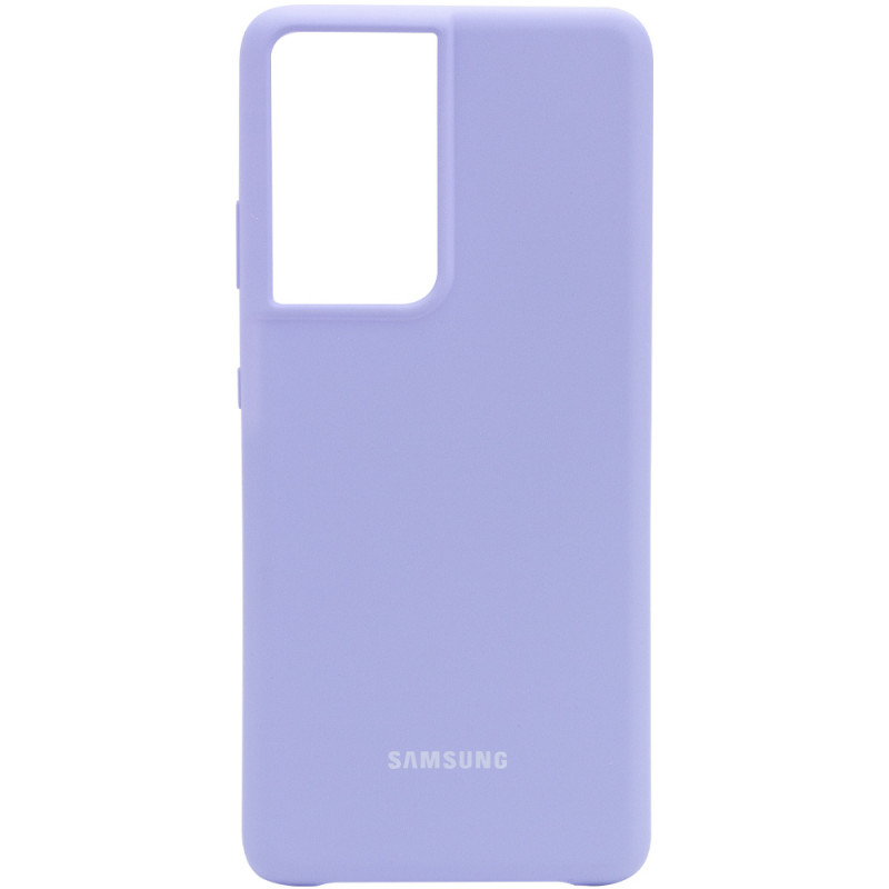 Чехол Silicone Cover (AA) для Samsung Galaxy S21 Ultra (Сиреневый / Dasheen)